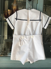 Load image into Gallery viewer, Boys Button-on-Sailorsuit
