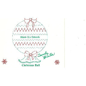 Smocked Christmas Ball by Sandy Hunter