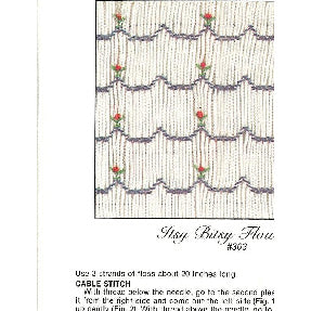 Itsy Bitsy Flowers Smocking Design Plate by Sandy Hunter