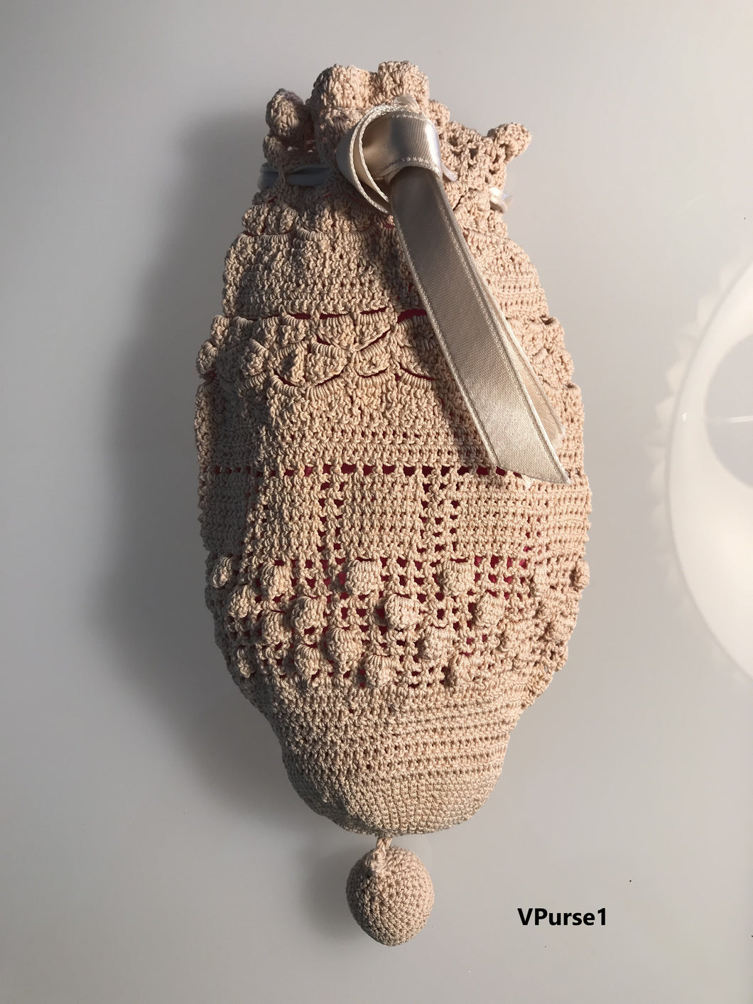 Purse - Antique Crocheted Money Purse