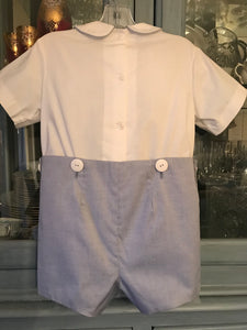 Boys Smocked Button-on-Suit