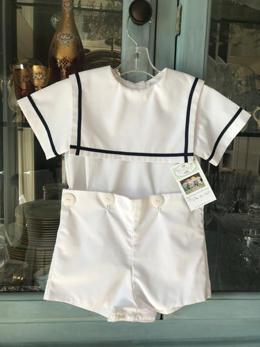 Boys Button-on-Sailorsuit