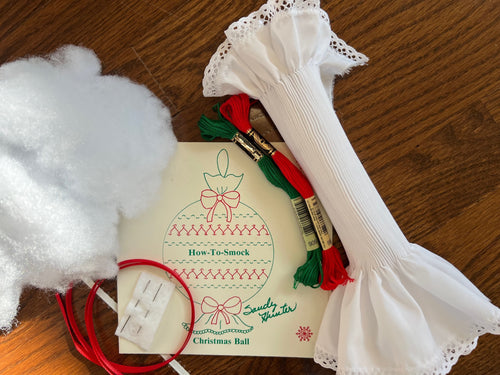 How-to-Smock Christmas Ball Kit